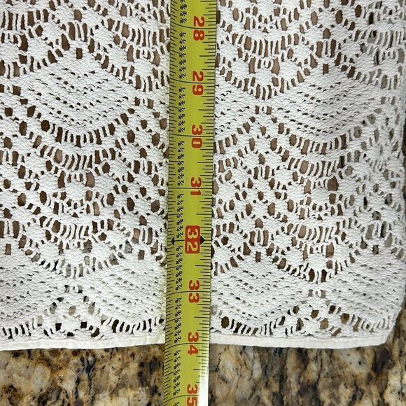 ❤️Last Chance LOFT Sleeveless Crochet Tie Back Shift Dress Size 0 - Picture 8 of 8